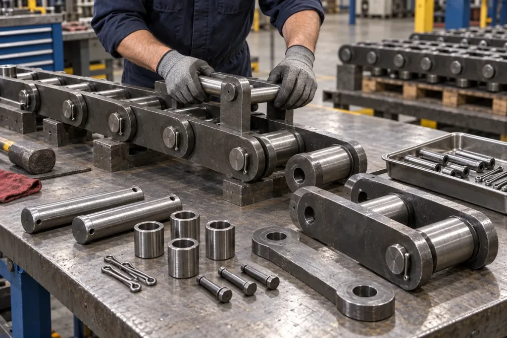 chain assembly workstation